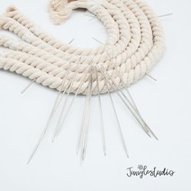 [정글스튜디오] 대바늘 10cm 15p세트 / 마크라메 레인보우 만들기 고정 장바늘