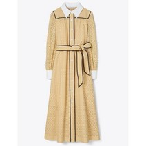 TORY BURCH 토리버치 Honeycomb Eyelet Artist Dress - Sun Glow