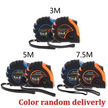3m 5m 7.5m 개폐식 줄자 3방향 잠금 미터법 고무 측정 테이프 규칙, One Size
