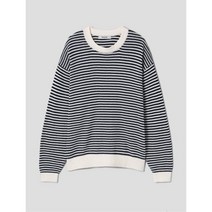 에잇세컨즈 조직감 스트라이프 니트 아이보리 423351LY20