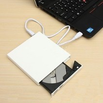 벽걸이CD플레이어 CDP 휴대용 미니 감성 휴대용 Usb 외장 Dvd Cd 플레이어 Rw 디스크 버너 결합 드라이브, 01 White