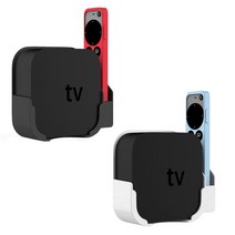 프로젝터 마운트 브라켓 셋톱 tv 박스 그립 홀더 스탠드 기본 apple tv 4 k, 검은색