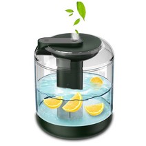 자동습도조절가습기 대형 대용량 세척쉬운 안방 사무실1L 대용량 가습기 충전식 2000mAh 배터리 아로마 에, 02 green