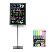 칠판본가 일반 블랙보드 + 원폴 이젤 CKS 6색 마카