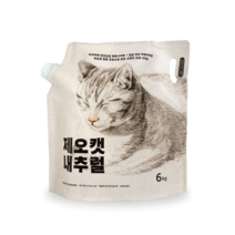 제오캣 내추럴 벤토나이트 고양이 모래 무향, 6kg, 1개