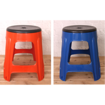 회전의자_업소용의자 플라스틱의자 야외간이의자 보조의자 캠핑의자 회전의자, 블루