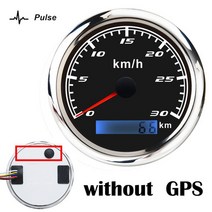 85MM GPS Speedomete 60 km/h 바이크 오토바이 peed 주행 거리계 안테나와 보트 자동 트럭 RV 캠핑카, 14 NO GPS BS 30KMH