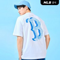MLB 일루젼 클리핑 반팔 티셔츠 BOS (White) 204746