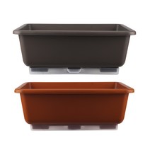 국내산 자동급수형 텃밭 화분 큰 다라 사각분 특사각분 사각분대 고무다라 고무화분 큰고무통 물화분다라 (물통포함), 브라운