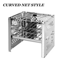 캠핑용화목난로 화목 난로 거꾸로타는 아파트 소형 거실 가정용 실내 접이식 겨울, Curved Rack