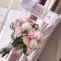 투명 꽃다발 봉투 50CM 대형 10개 꽃집 쇼핑백 바구니
