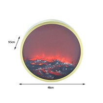 불멍무드등 벽난로 시뮬레이션 벽난로 램프 데스크탑 벽난로에 대한 현실적인 복고풍 실내 장소 램프 led 불꽃 효과 조명 거실, 03 Option 3