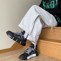 아메리칸 빈티지 워싱 청바지 남스트레이트 와이드팬츠 캐주얼팬츠 A