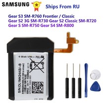 배터리 EB BR760ABE 삼성 기어 S3 프론티어/클래식 SM R760 SM R765 R770 S2 3G R730 S2 클래식 R720 S4 R810 R800 S R750|, 1개, 러시아, Gear S R750