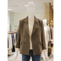 더아이잗뉴욕 더아이잗 레터링슬리브 더블버튼 자켓 IM9N0JK88