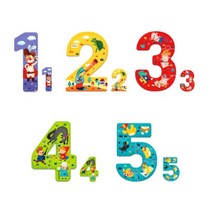 2세 3세 숫자공부 학습 동화퍼즐 16P 유아숫자퍼즐