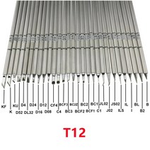 전기 인두 납 흡입기 T12 시리즈 납땜 팁 HAKKO 핸들 LED 진동 스위치 온도 컨트롤러 FX951 FX-952, CHINA, T12-D08