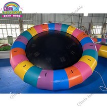 플라잉피쉬보트플라잉보드플라잉보트바나나보트물놀이보트바나나고무보트고무보트플라잉피쉬보드 수중 스포츠 비행 모터보트 견인 공기주입식 디스코 보트, [01] 4m diameter, [04] 버건디