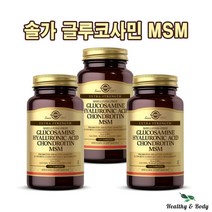 솔가 글루코사민 히알루론산 콘드로이틴 MSM 타블렛, 120정, 3개