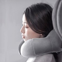 투리 메모리폼 목베개 목쿠션 기내용 여행용 차량용 운전용 캠핑베개 목디스크 U자형 여친목베게 넥필로우 / 보관용파우치증정