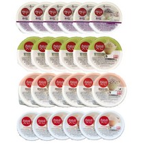 Cj햇반모음 4종 24입(백미6p+흑미6p+잡곡6p+현미6p), 1세트