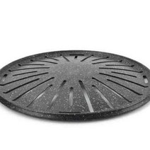 업소용 마블코팅 원형 불판 숯불용 32 X 1.5CM 코팅불판 고기구이판