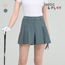 홀릭앤플레이 여성 스판 4부 골프반바지 HC2WPS001