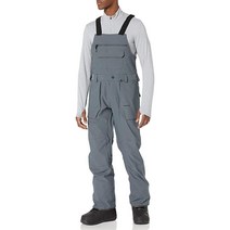 컴퍼니24 볼컴 남성 Roan Bib 오버롤 스노우보드 팬츠 블리치 블랙 S3, Dark Teak S3_X-Small