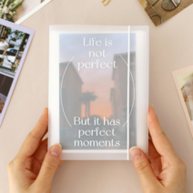 우버디즈 네컷 앨범 미니 포토북 4X6 초음파 사진 사진첩 40매, White