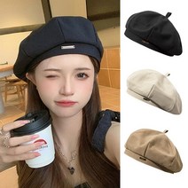 여성 모자 팔각모 화가 펜던트 베레모 빵 여자 패션 가을 커피숍 만 쓰는법