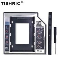 TISHRIC 플라스틱 알루미늄 Universal 9.5/12.7mm SATA 3.0 2nd HDD 캐디 2.5 