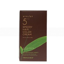 [더페이스샵] 스타일리스트 5분스피디 헤어컬러 크림 5S 밝은갈색 3개, 단품, 단품