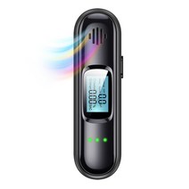 Yiobo 알코올 테스터 비접촉형 알코올 검사기 업무용 USB 충전식 소형 알코올 검출기 숙취 과음 방지, 검은색