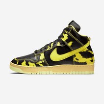 (국내매장판) 나이키 운동화 하이탑 스니커즈 nike 덩크 하이 1985 SP 옐로우 블랙