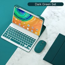 레이저키보드 레이저 키보드 전자키보드Huawei MatePad Pro 12.6 11 10.8 2021 블루투스 키보드 마우스 케, 한개옵션2, 01 Dark Green, 04 For MatePad 10.8