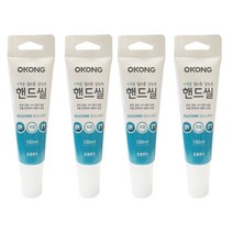 오공 가정용 핸드씰 투명 100ml, 4개입