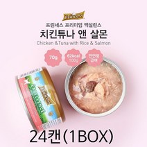 프린세스 엑설런스 치킨튜나앤살몬70g 24개 1박스, 치킨튜나살몬
