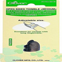 CLOVER Metal Open-Sided Thimble Medium null, 1, Gold