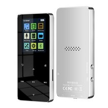 블루투스 스피커 터치 키가 있는 MP3/MP4 플레이어 라디오 FM 녹음 기능이 8GB 16GB HiFi 금속 미니 휴대, silver_CHINA | 4GB, 02 Silver_01 4GB