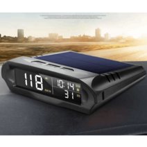 자동차 HUD 태양열 충전 GPS 속도 경보 모니터링 고도, 1000mAh 배터리수명 15시간 태양광충전