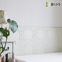 폼나라 폼타일 CT-08_SF - 욕실타일 주방타일 타일시트지, 28×28(cm)-1장, SF 스노우화이트