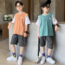 노블아이/여름신상 남아 주니어 의류 아동복 85아웃라인상하복