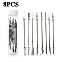 스마트폰 휴대폰 핸드폰 수리 공구 컴퓨터 모바일 휴대 전화 수리 용 bga cpu ic 칩 8pcs 전화 수리 도구 키트 분해 블레이드 금속 제거제 손 도구, 협력사, 8개