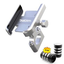 두카티 멀티스트라다 950 1100 S 스포츠 몬스터 오토바이 핸들바 휴대폰 스탠드 브래킷 지지대 거치대, 02 Handlebar Silver