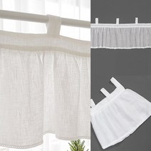 멜빵 레이스 바란스 커튼(150X45CM) 반창문커텐 공간커튼