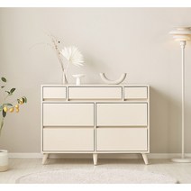 [쏠앤까사] 리치 LPM 1200 와이드 서랍장, 1200 와이드 서랍장+상부거울장