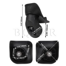 수하물 가방 바퀴 교체 롤러 나사 소형 여행 액세서리 개, W041-2 Black (Small)