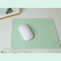 사무실 직장인 마카롱 마우스패드 방수되는 양면 가죽 마우스패드, 네이비