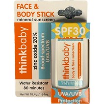 선크림 씽크베이비 선크림 페이스 앤 바디 스틱 SPF 30 아연 산화물 20% 0.64 신