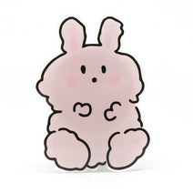 빈트 핸드폰 거치대 아크릴 스마트톡 깡총래빗, 베이비핑크